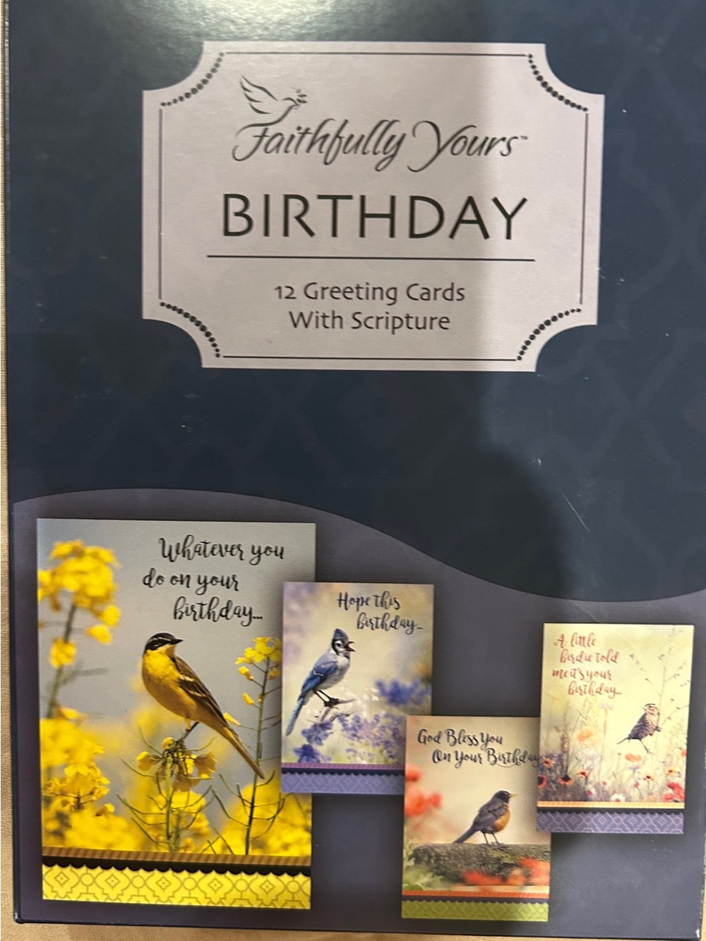 Faithfully the Brand Birthday Card Set – Blue, Yellow, Cream